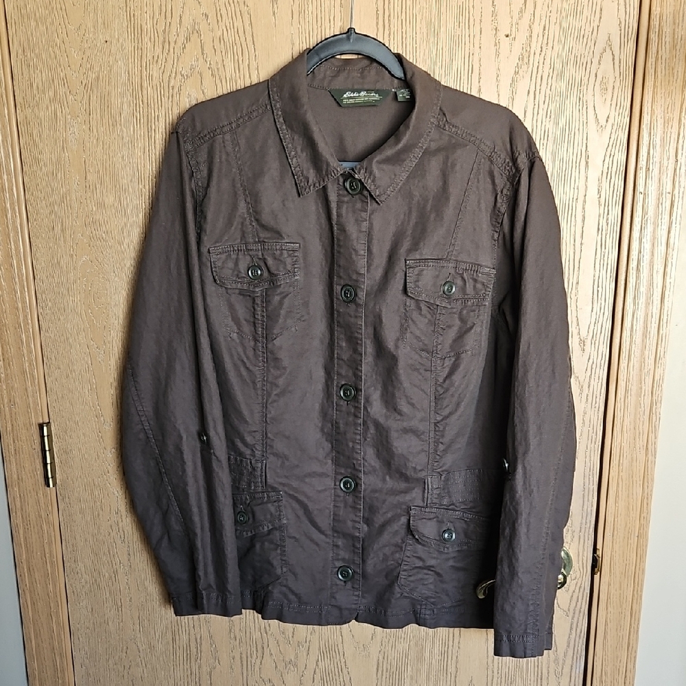 Eddie Bauer Sleek Linen Jacket